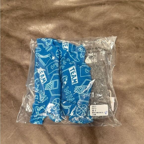 Miki Miette Blue and Grey March Madness Shorts 24 M - Picture 2 of 6